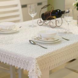 Wedding lace tablecloth for home party decor table cover---F15-LX02