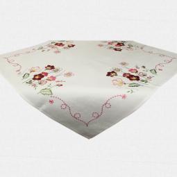 Embroidered Spring Floral Tablecloth---67369